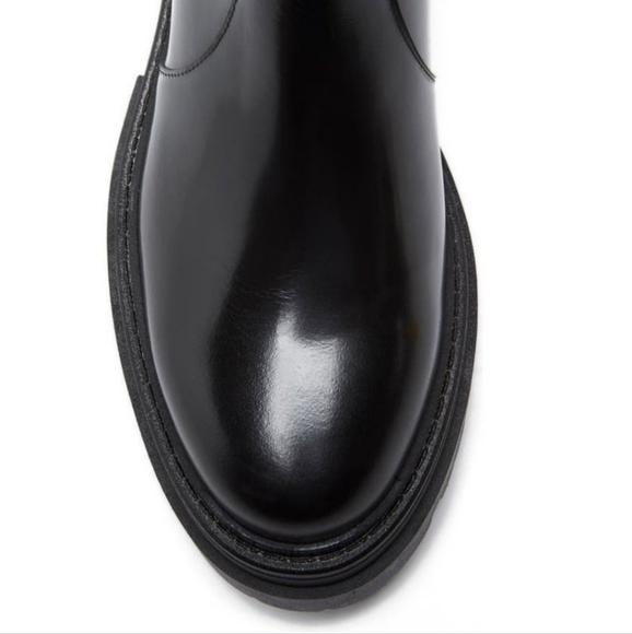 Free People Lola Leather Chunky Lug Sole Chelsea Boots Size 8.5 - Picture 4 of 13